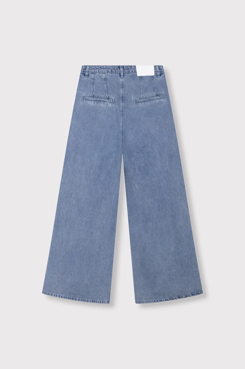 Denim Wide Pants van ALIX The Label, kleur Light Blue Denim