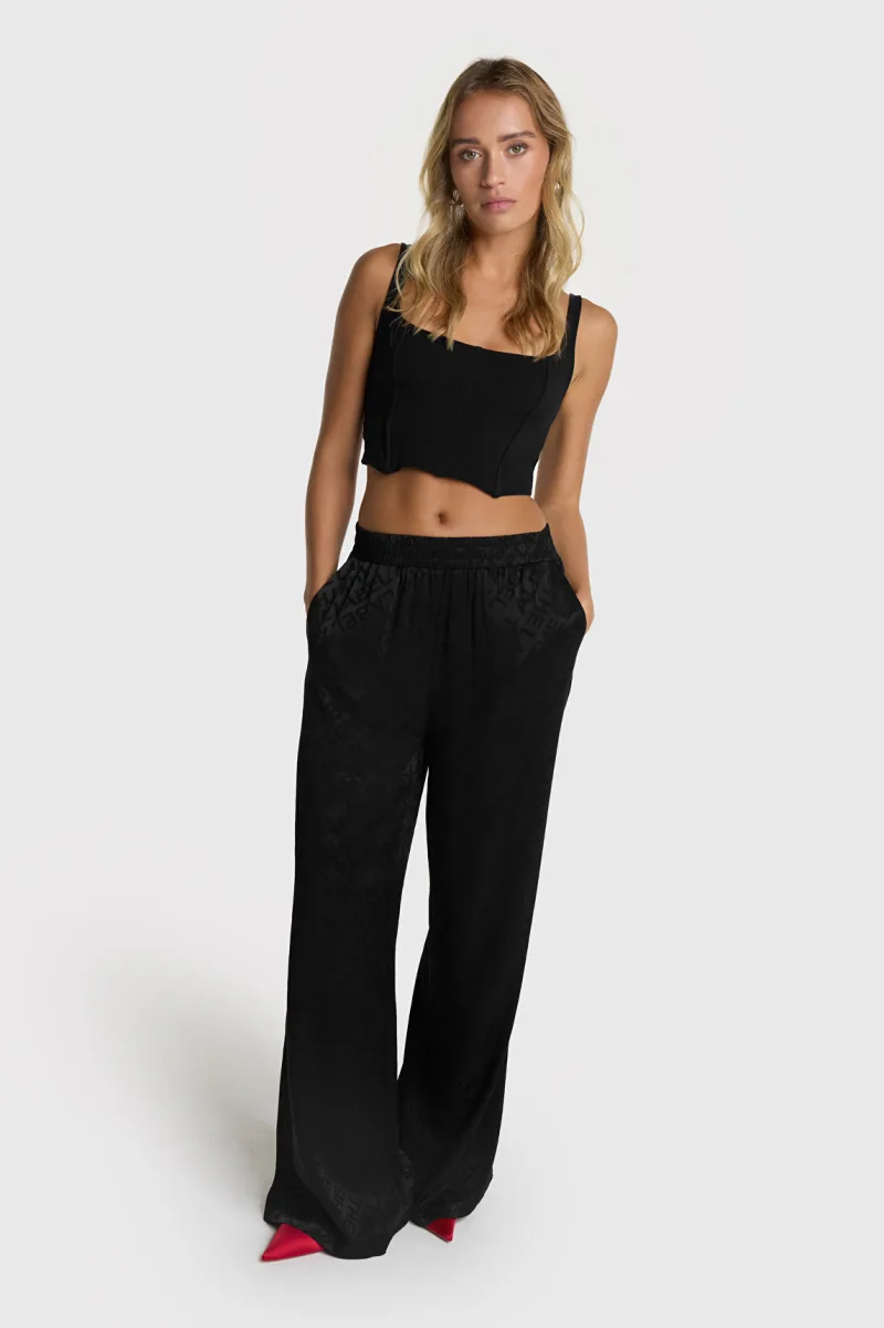 Jacquard Pants van ALIX The Label, kleur Black