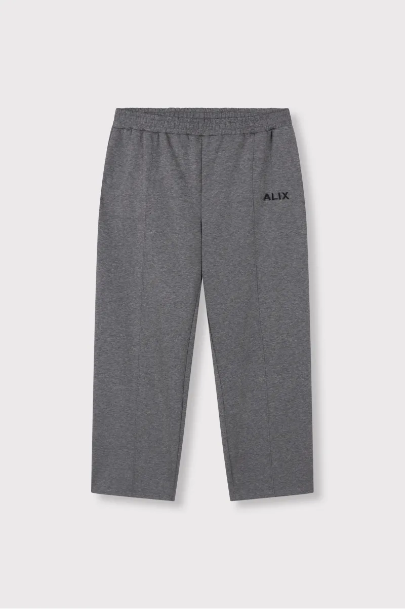 Ladies Knitted Barrel Pants van ALIX The Label, kleur Antracite Melange
