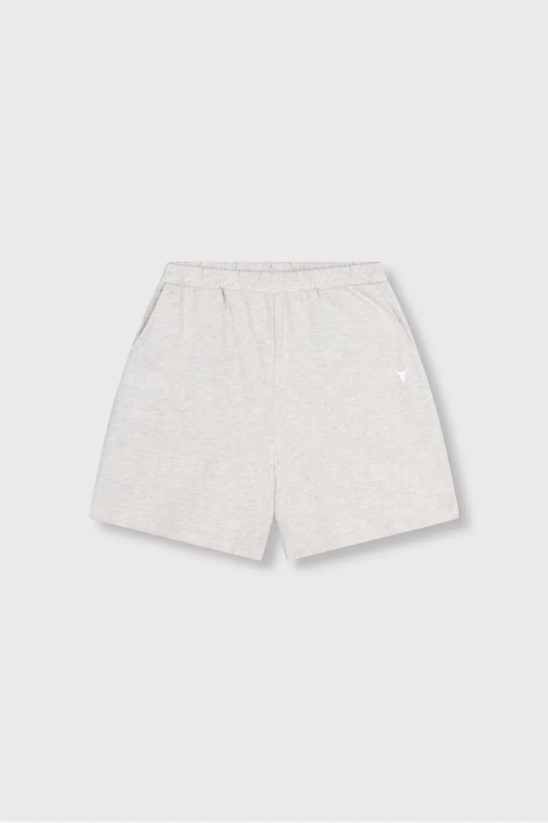 Ladies Knitted Bermuda Sweat Short van ALIX The Label, kleur Light Grey