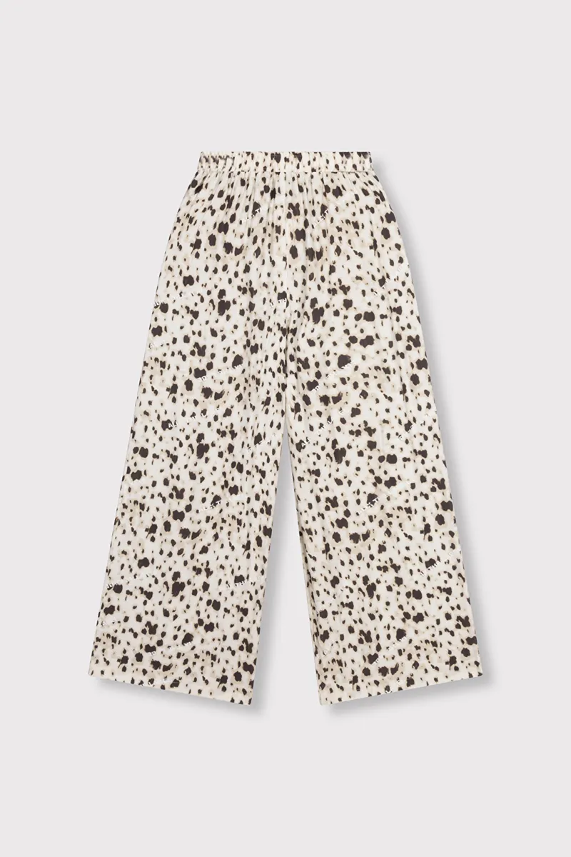 Ladies Woven Animal Wide Leg Pants van ALIX The Label, kleur Animal