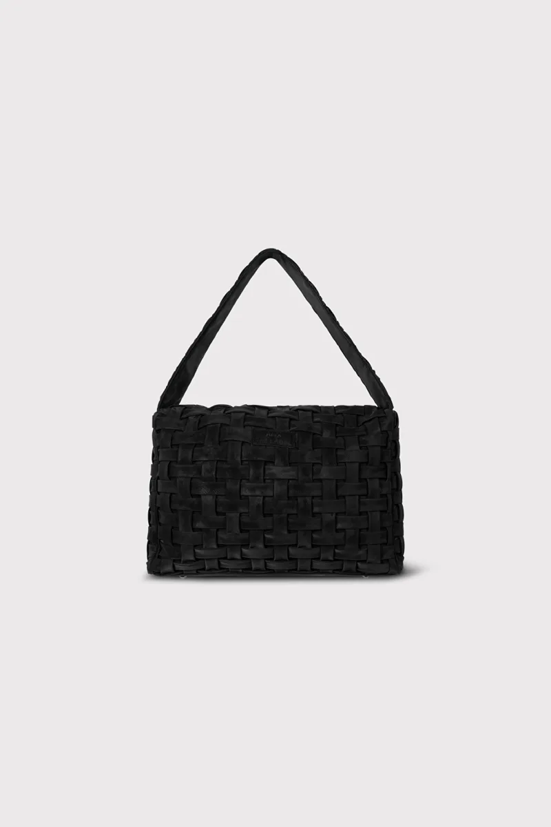 Ladies Woven Big Braided Bag van ALIX The Label, kleur Black
