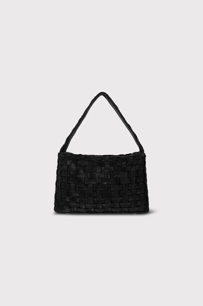 Ladies Woven Big Braided Bag van ALIX The Label, kleur Black