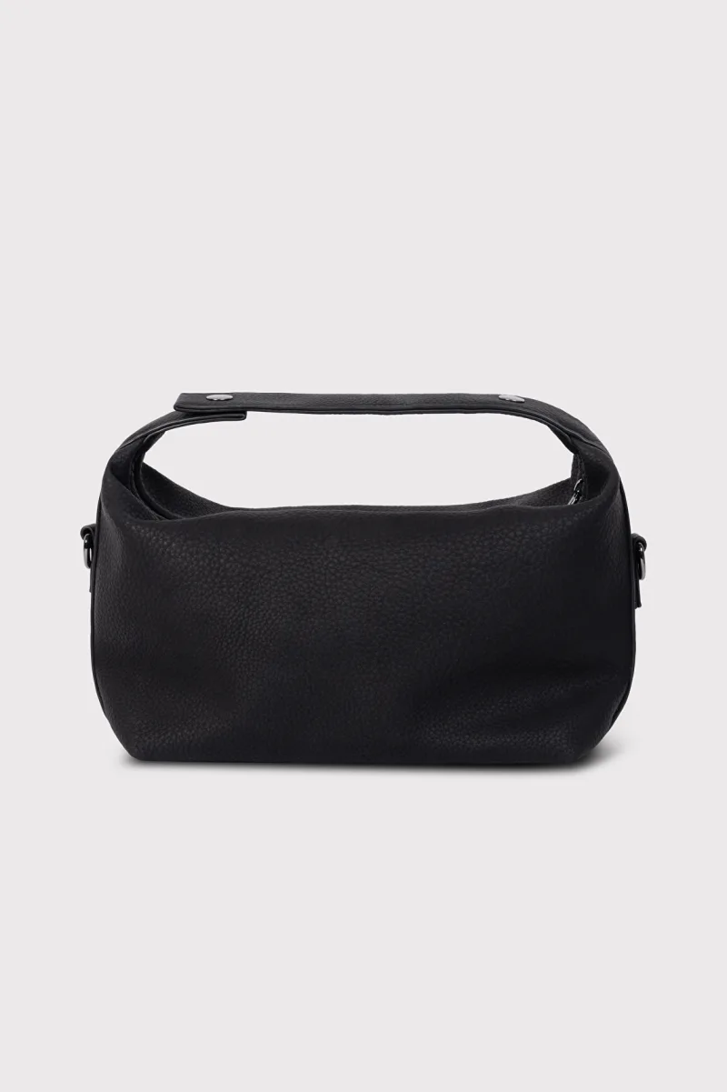 Ladies Woven Faux Leather Small Bag van ALIX The Label, kleur Black