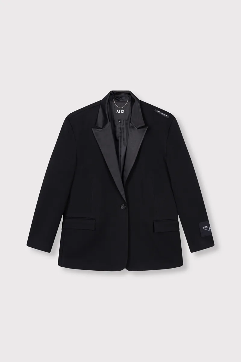 Mix Blazer van ALIX The Label, kleur Black