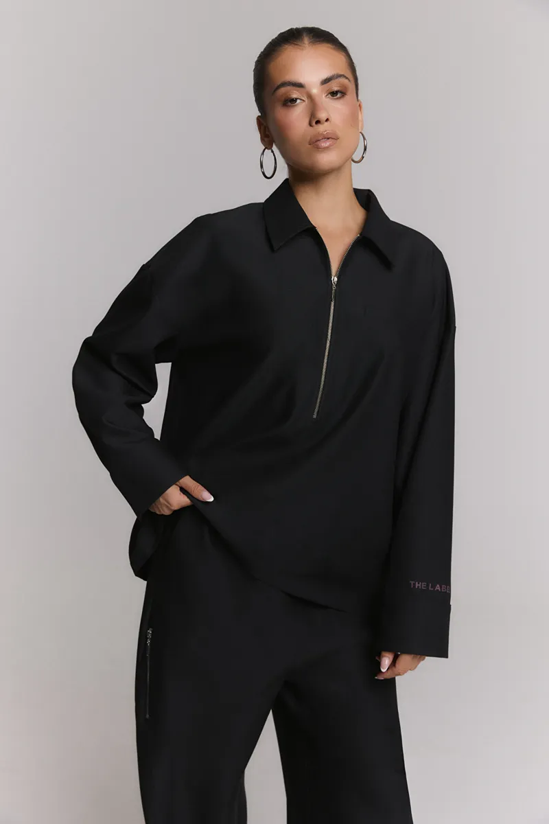 Zip Top van ALIX The Label, kleur Black