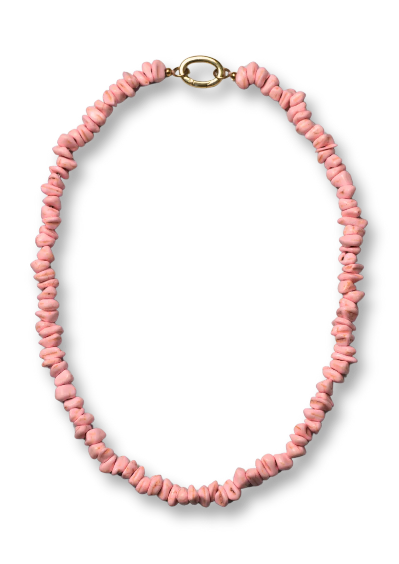 Flint Pink Necklace van Bonnie, kleur Light Pink