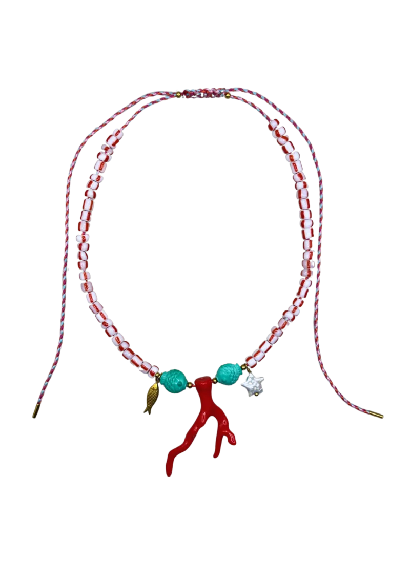 Pendant Party Red Necklace van Bonnie, kleur Red