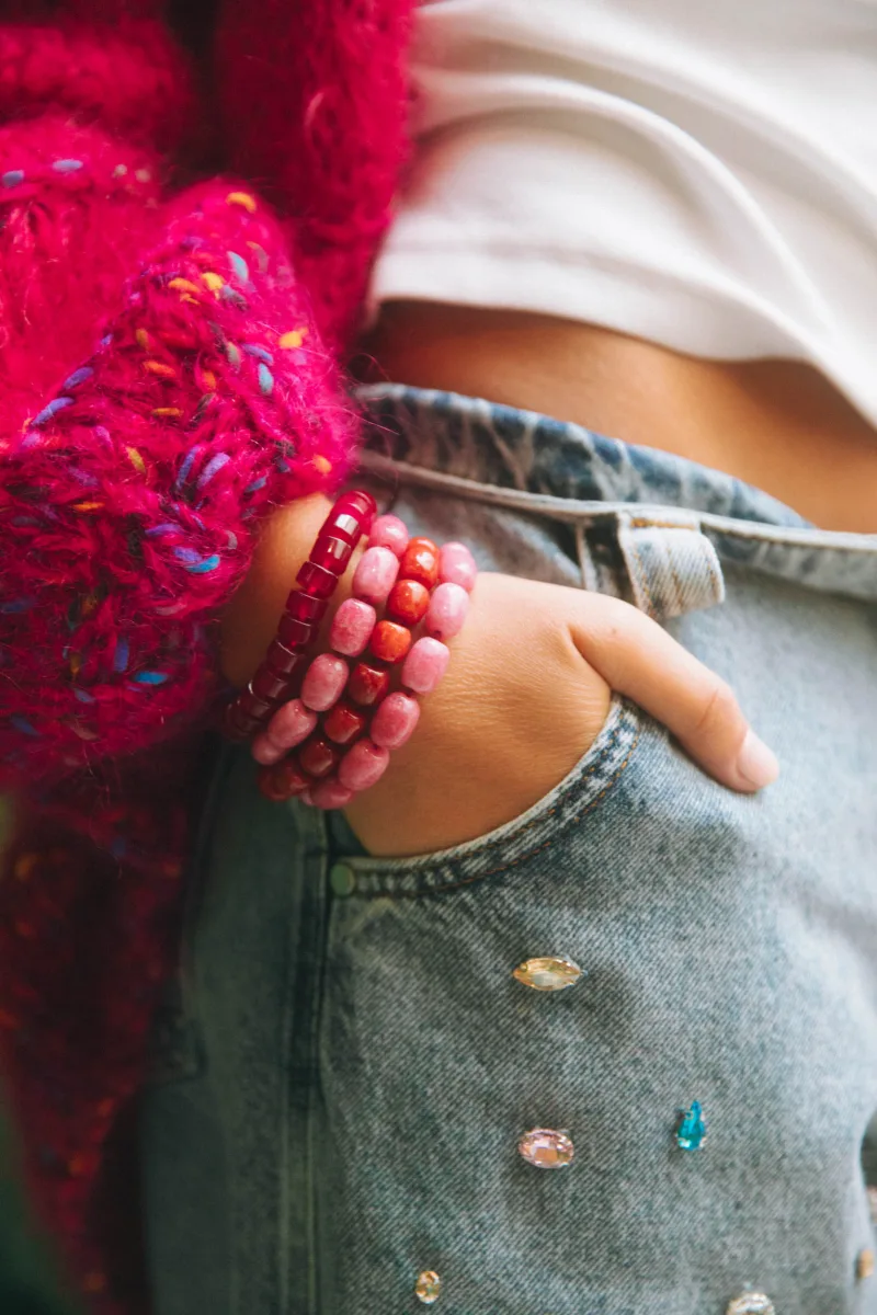 William Pink Bracelet van Bonnie, kleur Pink