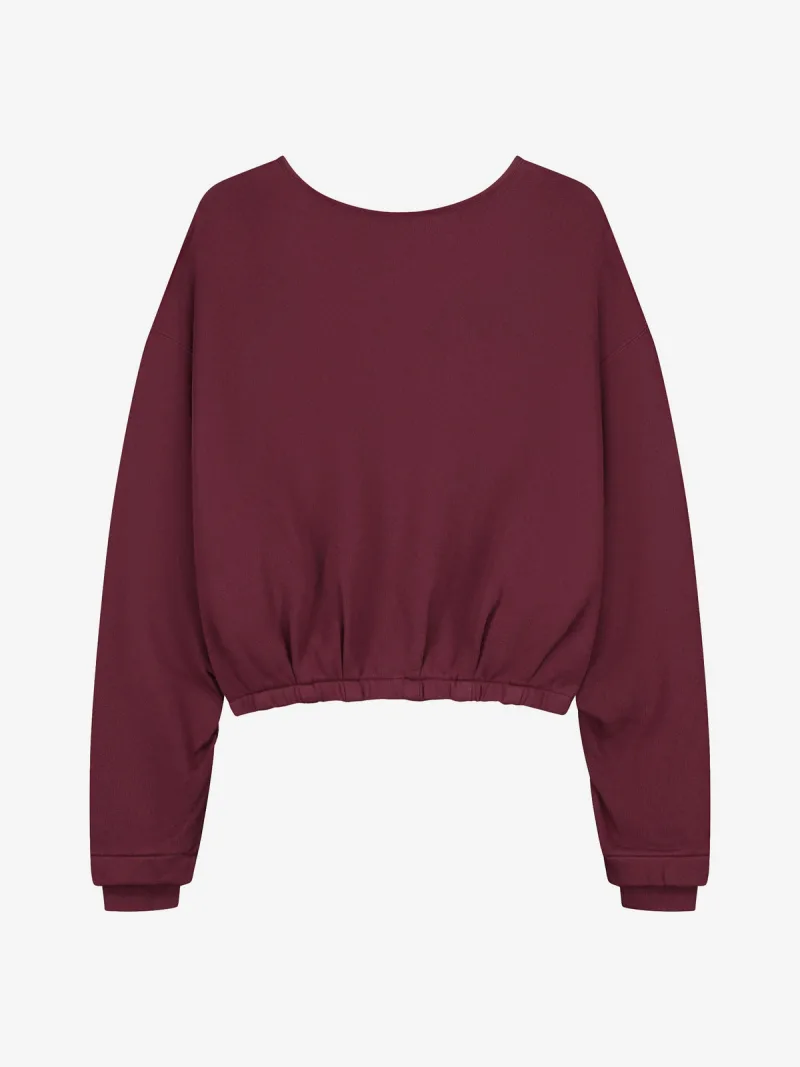 Back Detailed Sweater van Catwalk Junkie, kleur Merlot