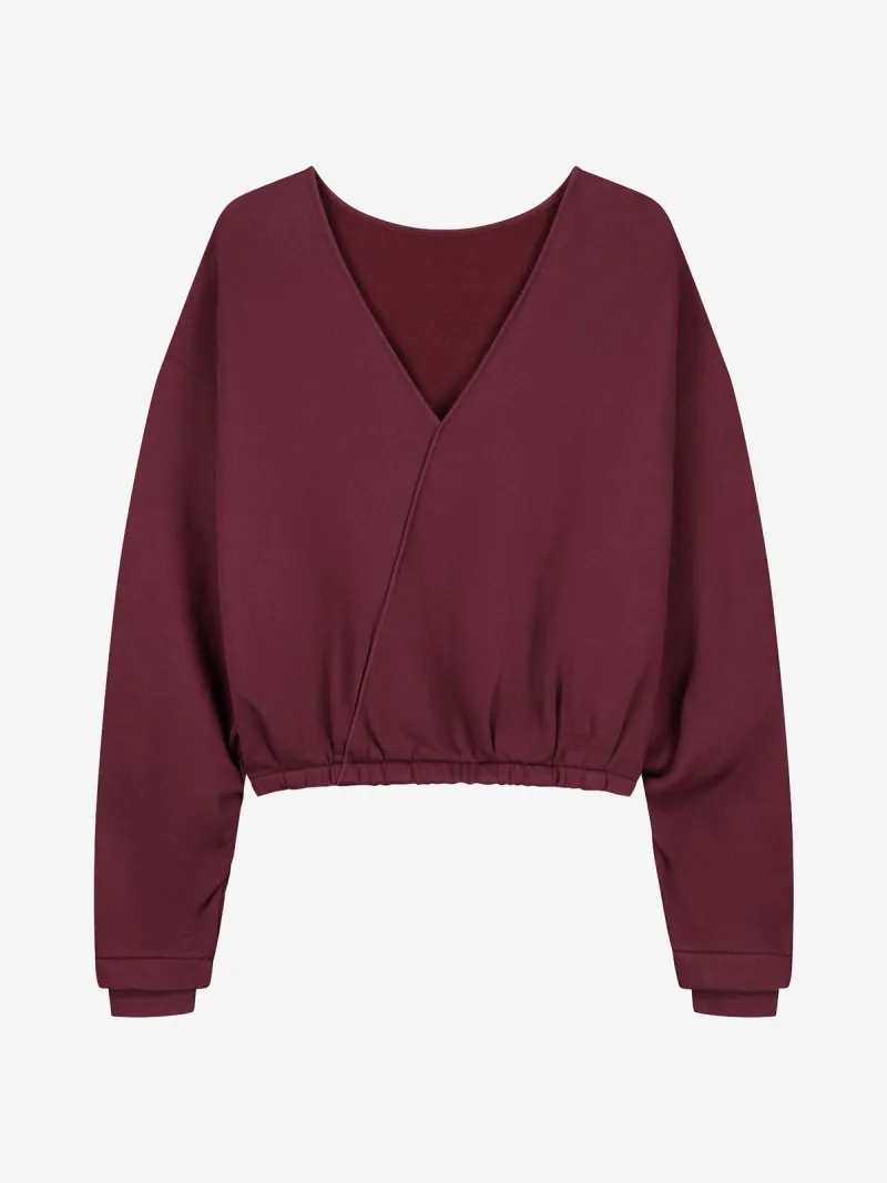 Back Detailed Sweater van Catwalk Junkie, kleur Merlot