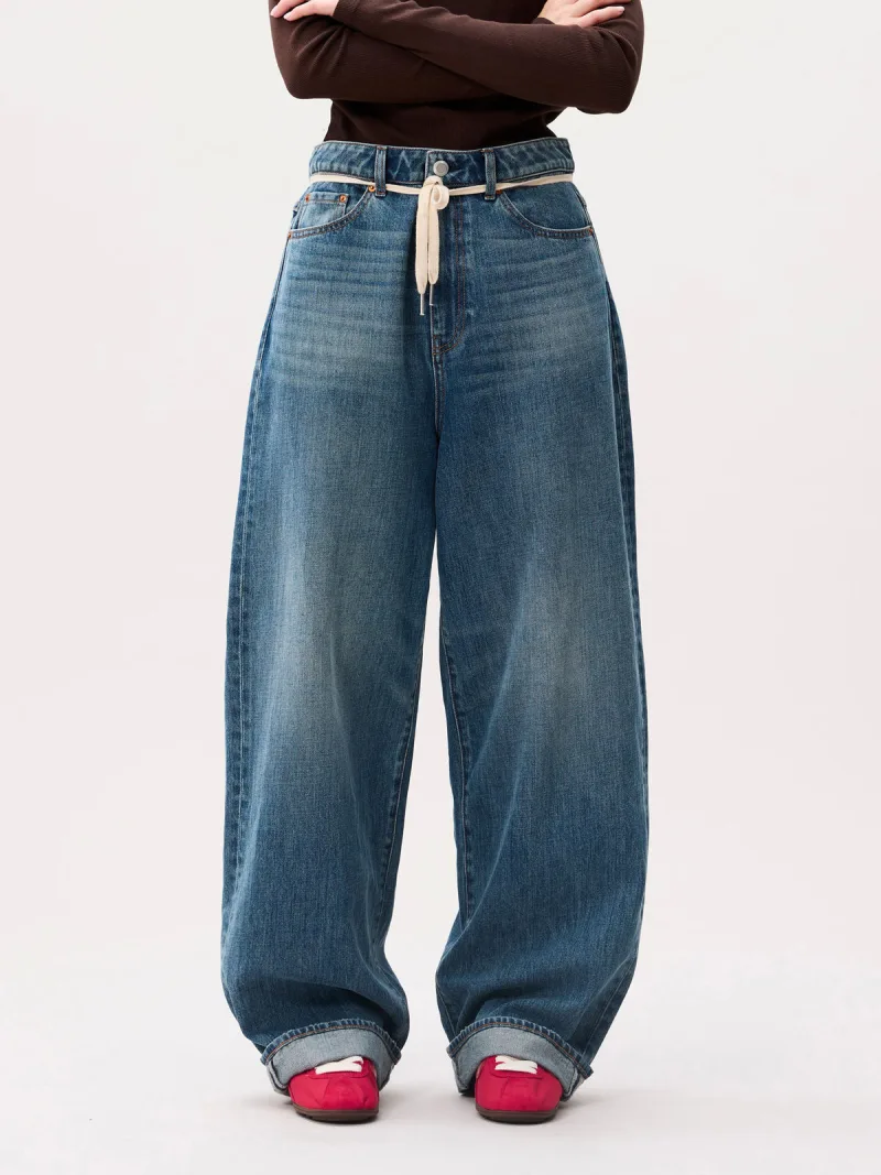 Baggy Fit Jeans van Catwalk Junkie, kleur Medium Blue