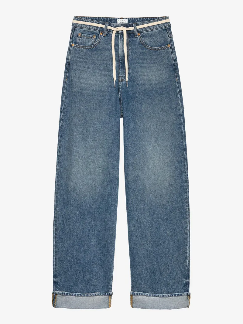Baggy Fit Jeans van Catwalk Junkie, kleur Medium Blue