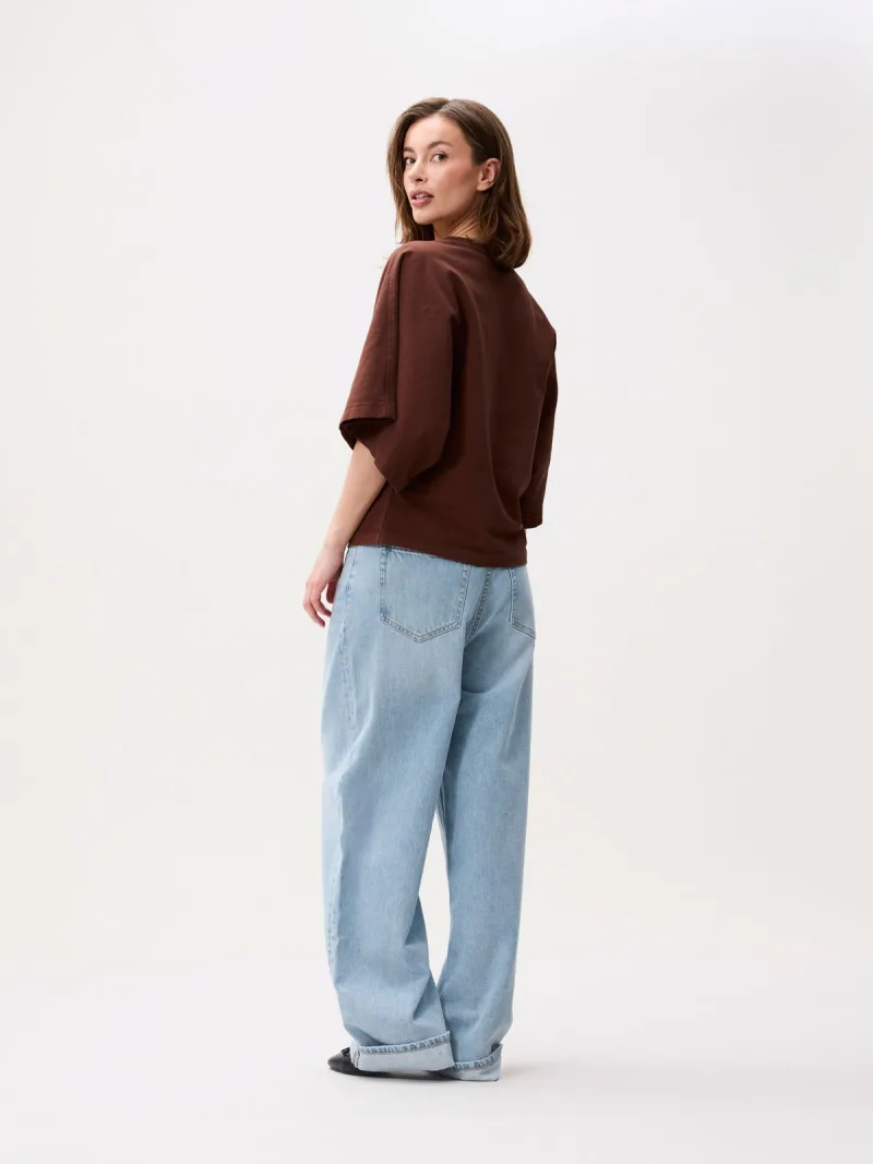 Batsleeve Tshirt van Catwalk Junkie, kleur Rocky Road