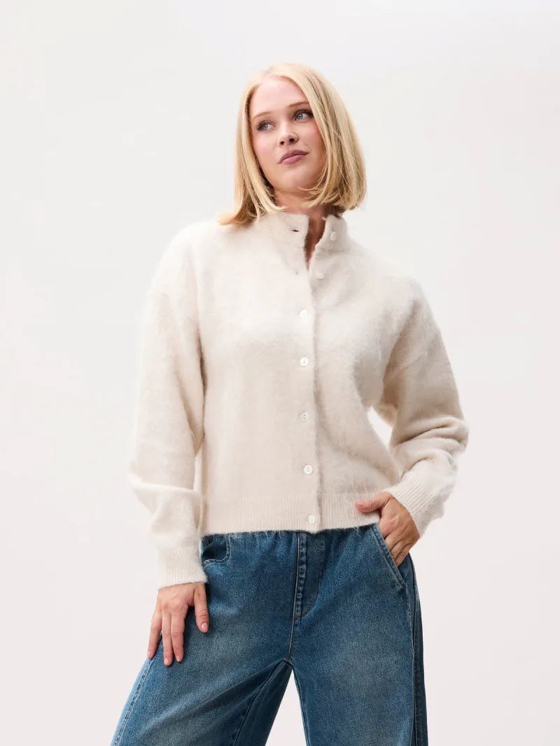 Brushed Cardigan van Catwalk Junkie, kleur Off White