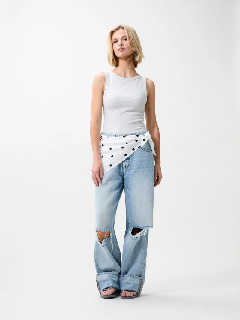 Dotted Scarf van Catwalk Junkie, kleur Off White