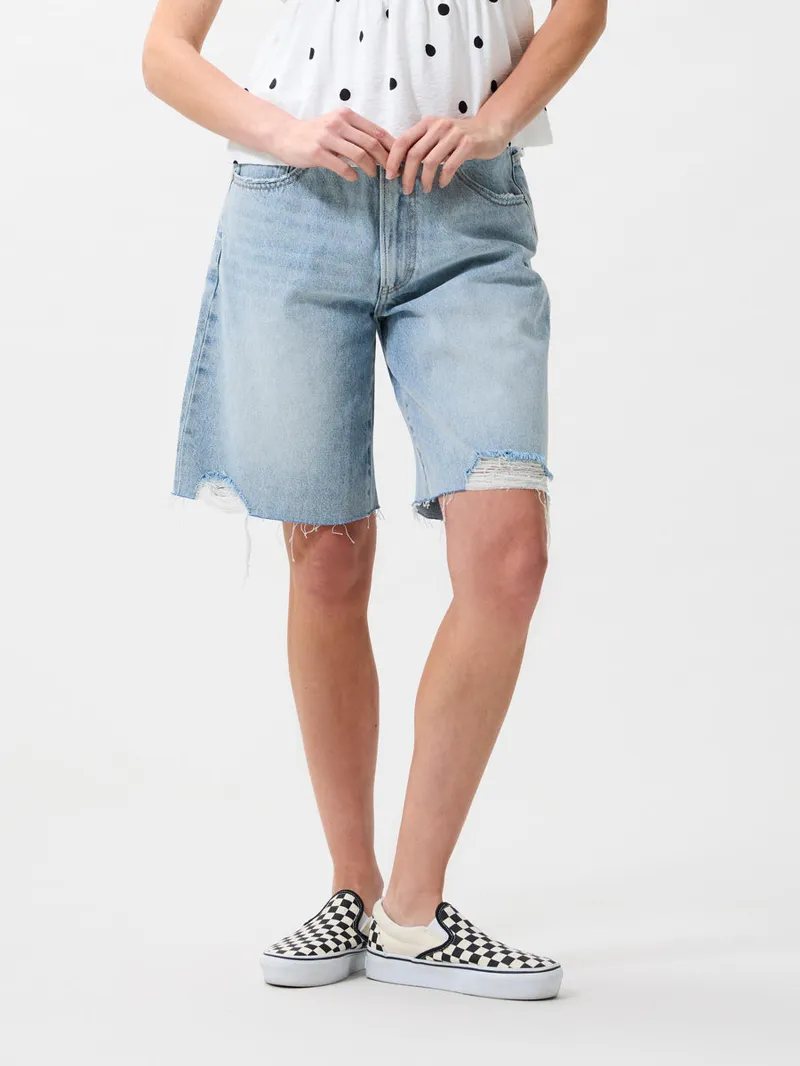 Loose Fit Jorts Damaged van Catwalk Junkie, kleur Blue