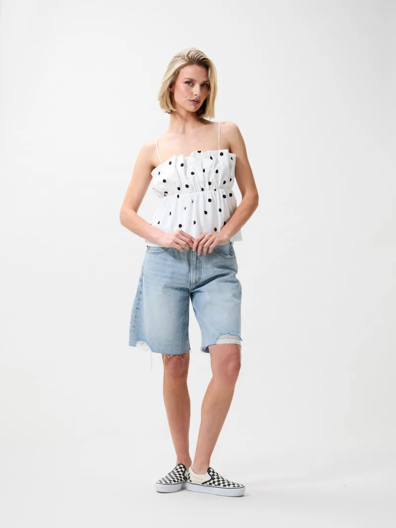 Loose Fit Jorts Damaged van Catwalk Junkie, kleur Blue