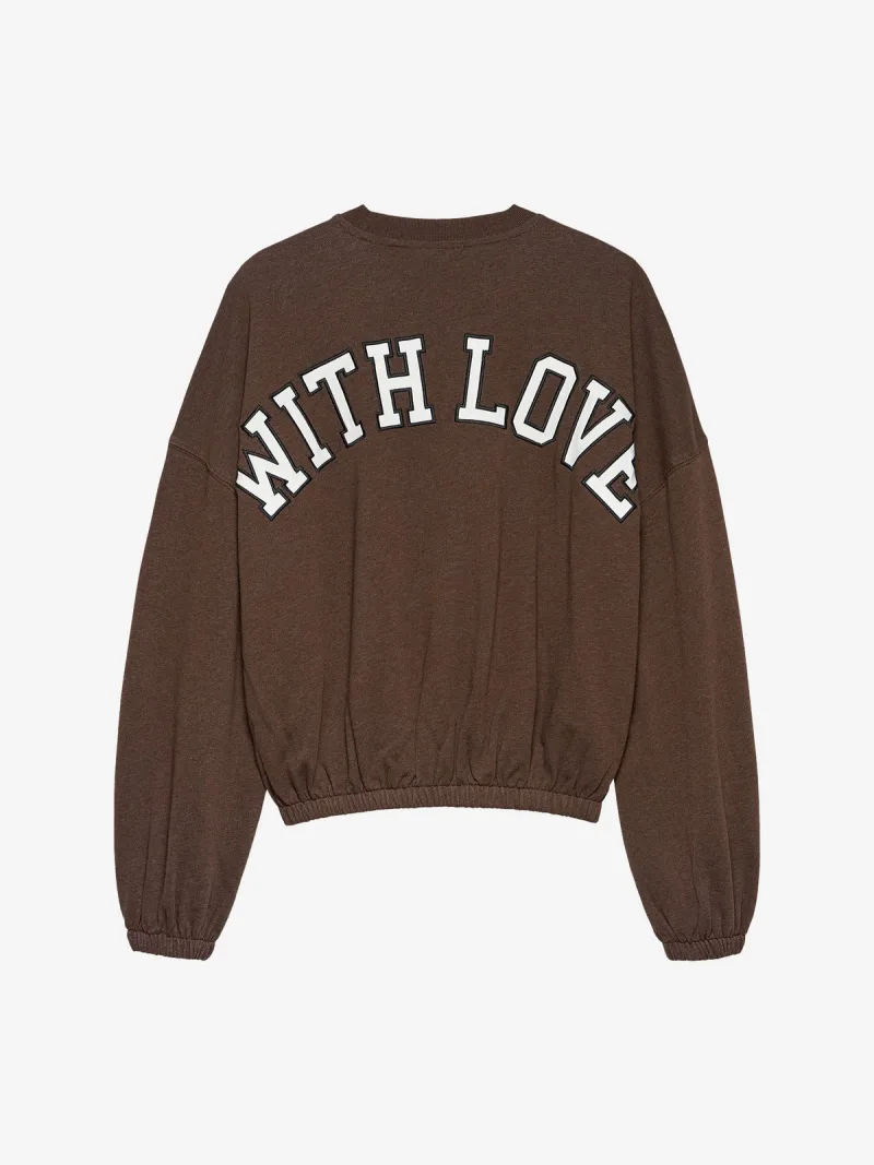 Oversized Graphic Sweater van Catwalk Junkie, kleur Rocky Road