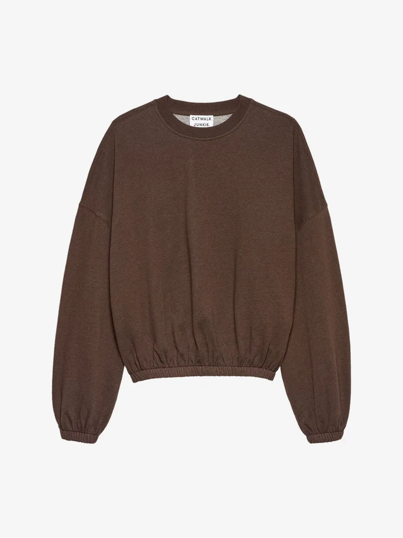 Oversized Graphic Sweater van Catwalk Junkie, kleur Rocky Road