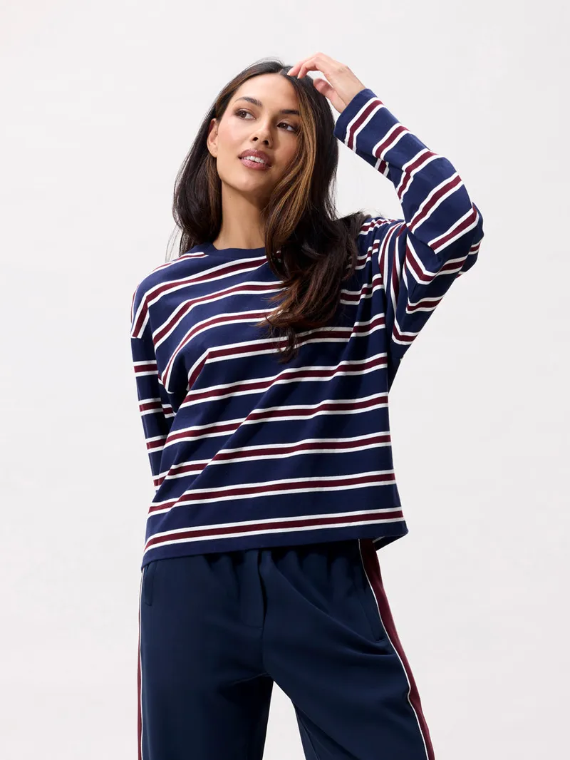 Striped Long Sleeve van Catwalk Junkie, kleur Navy Blazer