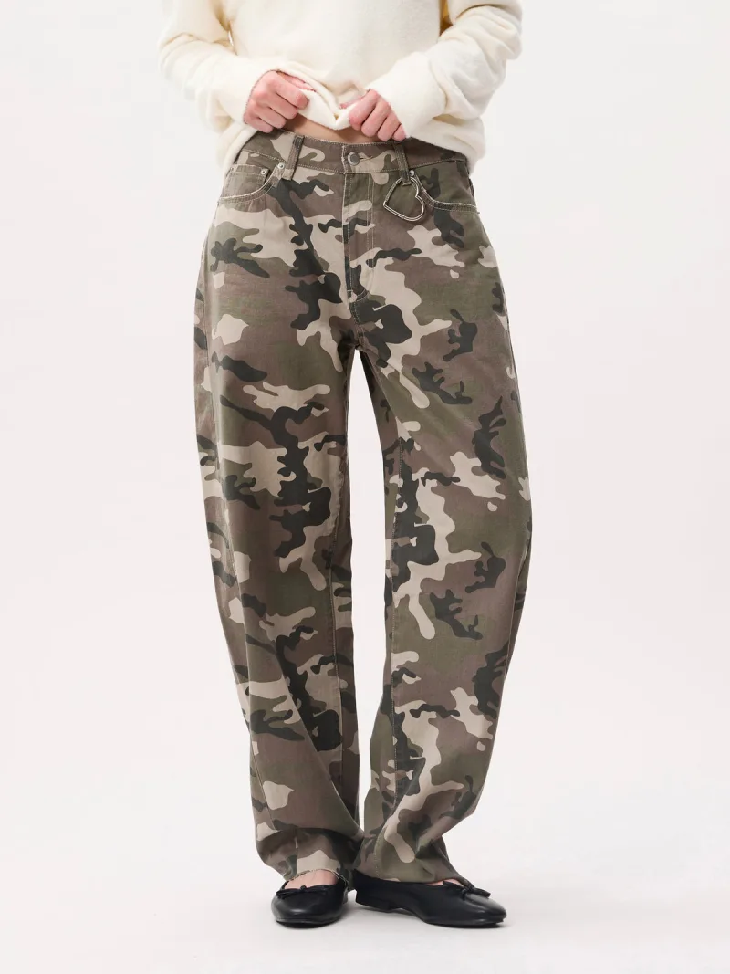 Super Barrel Fit Camo Jeans van Catwalk Junkie, kleur Mountain View