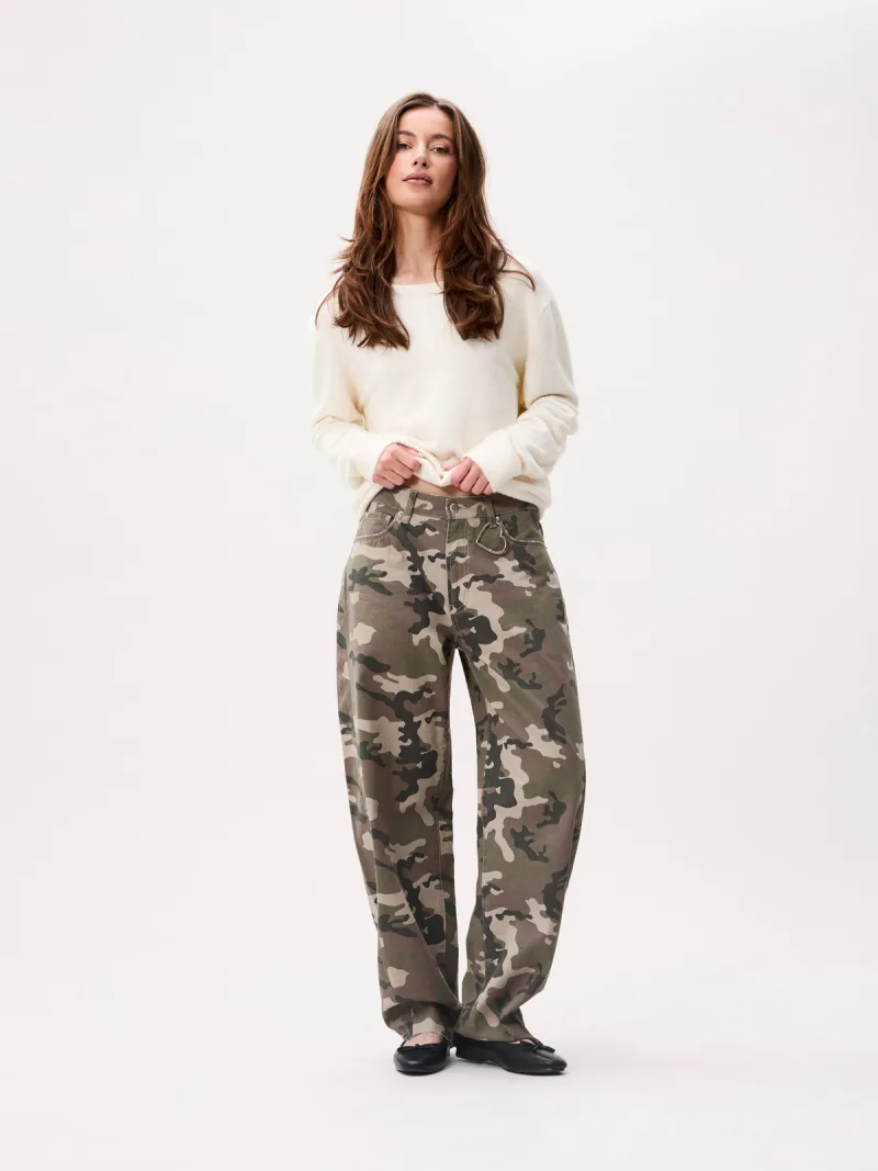 Super Barrel Fit Camo Jeans van Catwalk Junkie, kleur Mountain View
