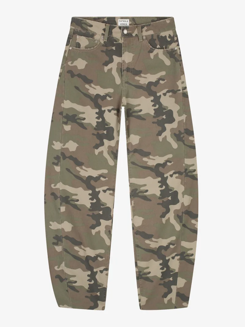 Super Barrel Fit Camo Jeans van Catwalk Junkie, kleur Mountain View