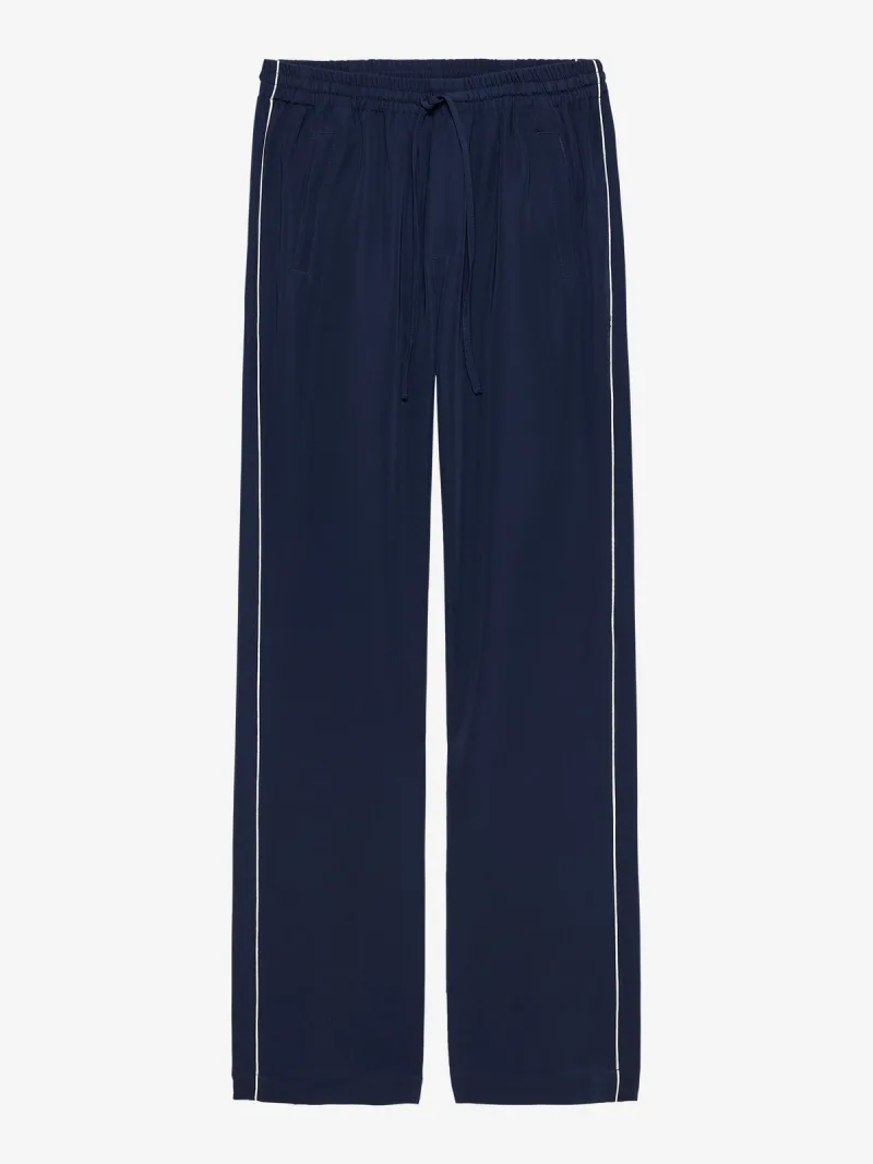 Tracksuit Trousers With Piping van Catwalk Junkie, kleur Navy Blazer