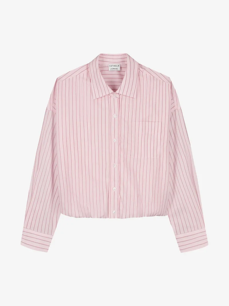 Tuck In Blouse van Catwalk Junkie, kleur Pink