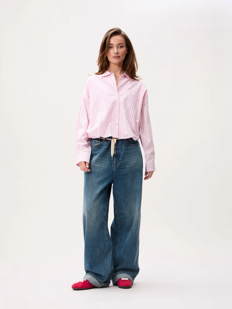 Tuck In Blouse van Catwalk Junkie, kleur Pink