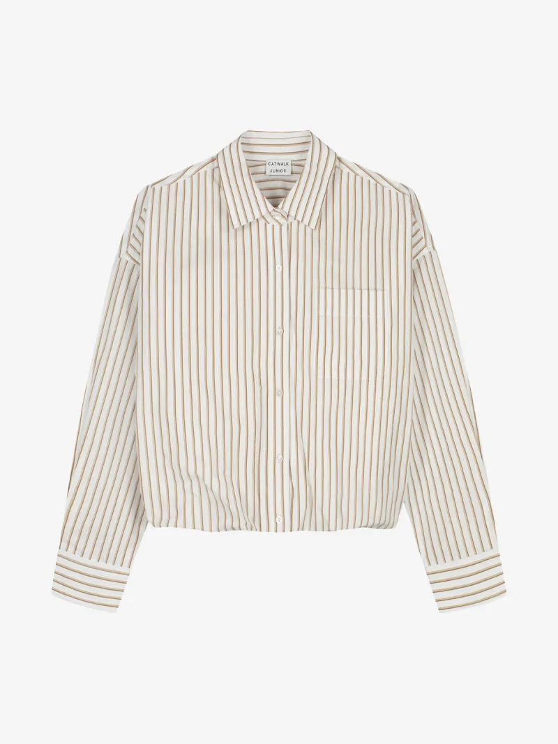 Tuck In Blouse van Catwalk Junkie, kleur Off White