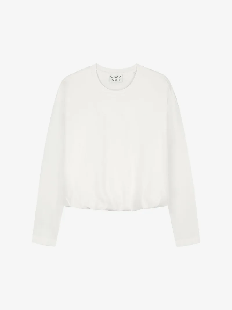 Tuck In Longsleeve van Catwalk Junkie, kleur Off White