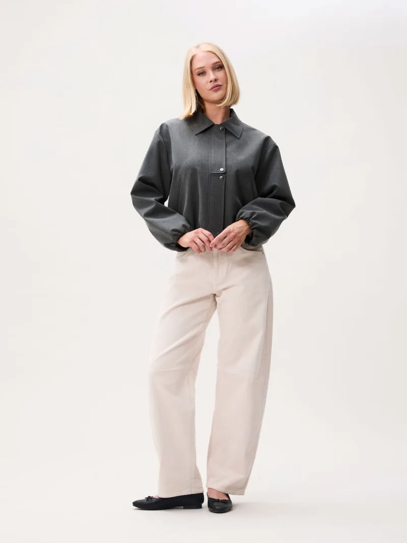 Tuck In Tailored Jacket van Catwalk Junkie, kleur Dark Grey Melange