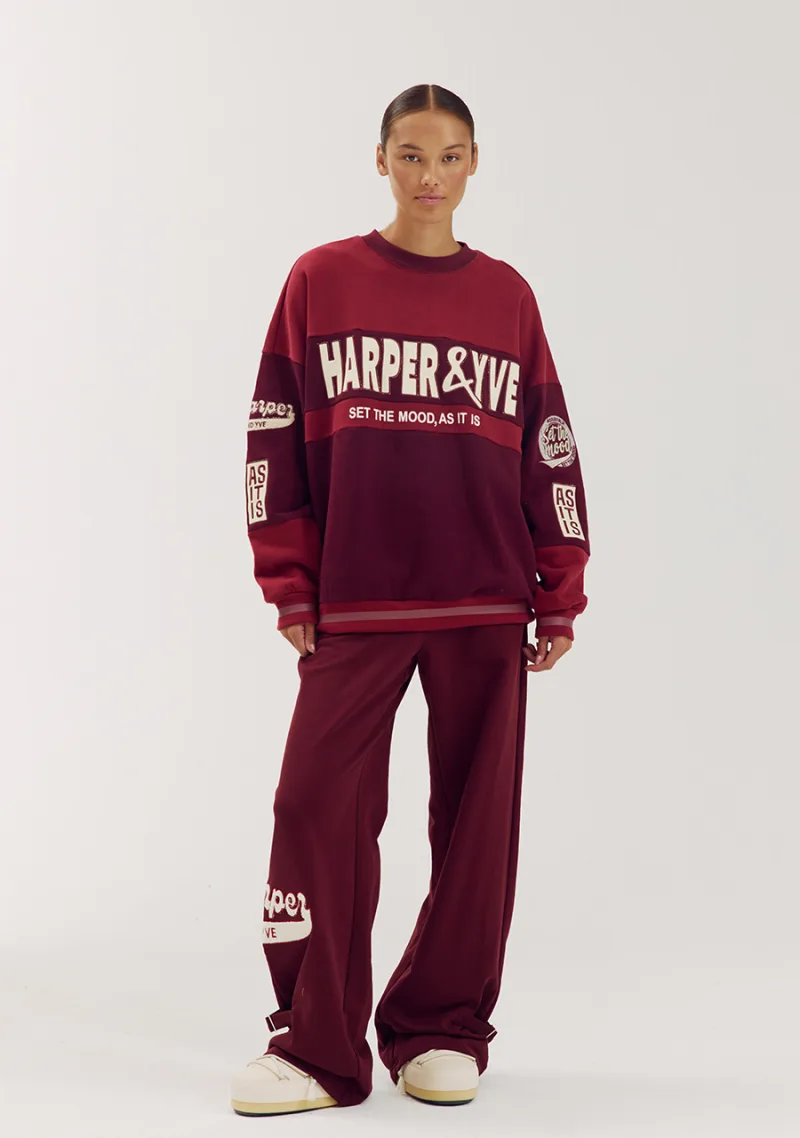 Ace-Sweater van Harper & Yve, kleur Red Ruby Red