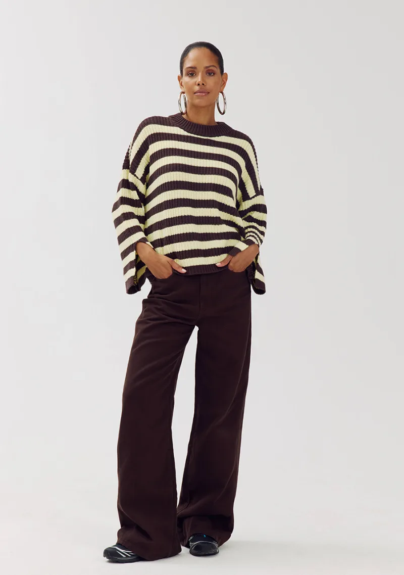 Trui Alice van Harper & Yve, kleur Almond Oil Stripe