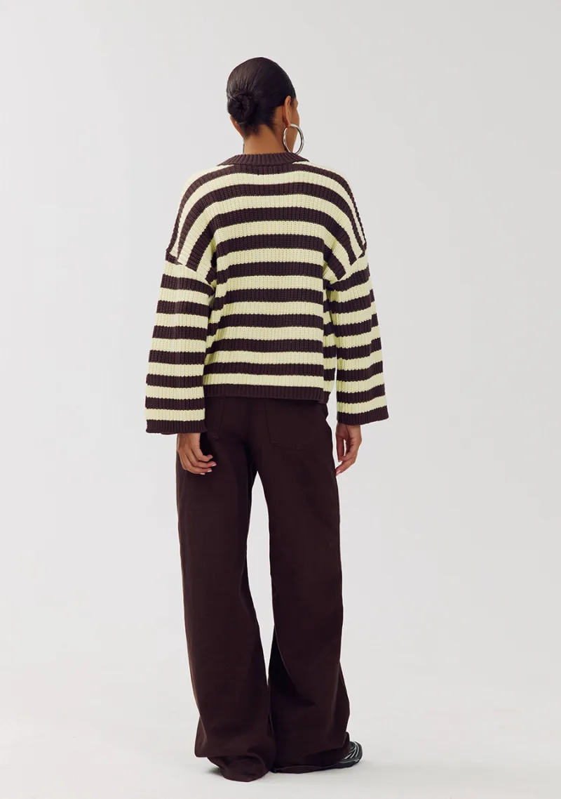 Trui Alice van Harper & Yve, kleur Almond Oil Stripe