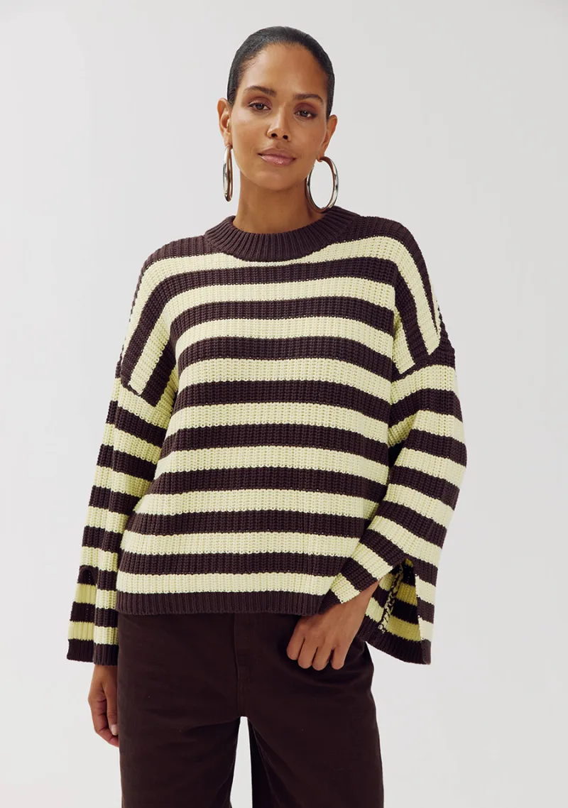 Trui Alice van Harper & Yve, kleur Almond Oil Stripe