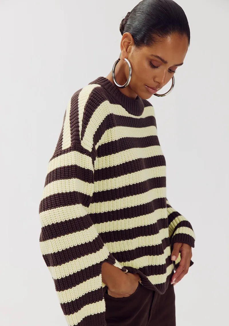 Trui Alice van Harper & Yve, kleur Almond Oil Stripe