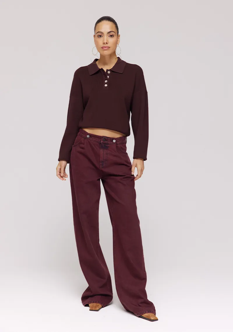 Billy Pants van Harper & Yve, kleur Wine Berry
