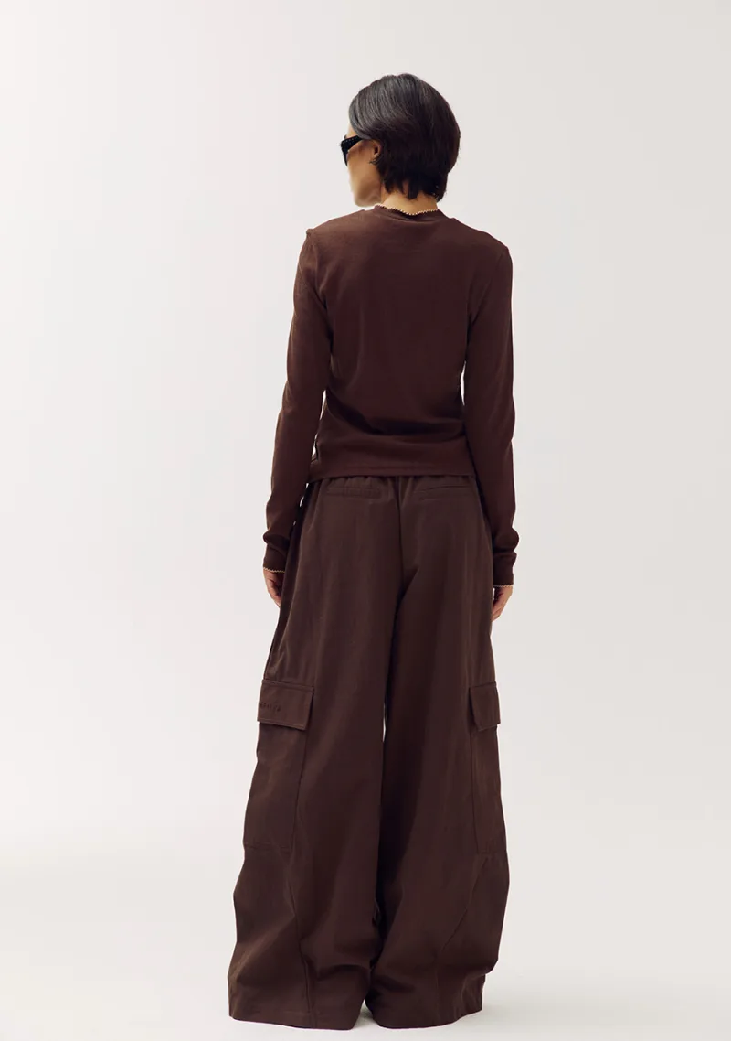 T-shirt Cammy van Harper & Yve, kleur Chocolate Martini