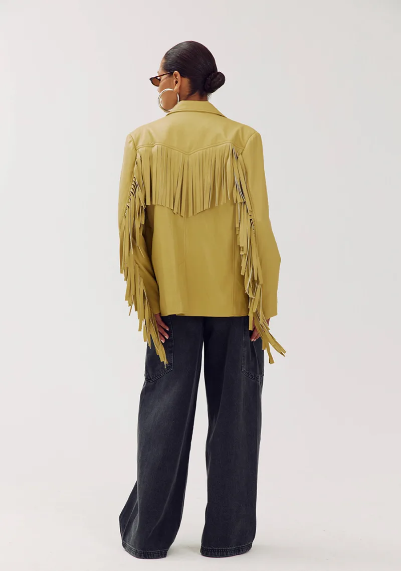 Casey Blazer van Harper & Yve, kleur Dirty Mustard