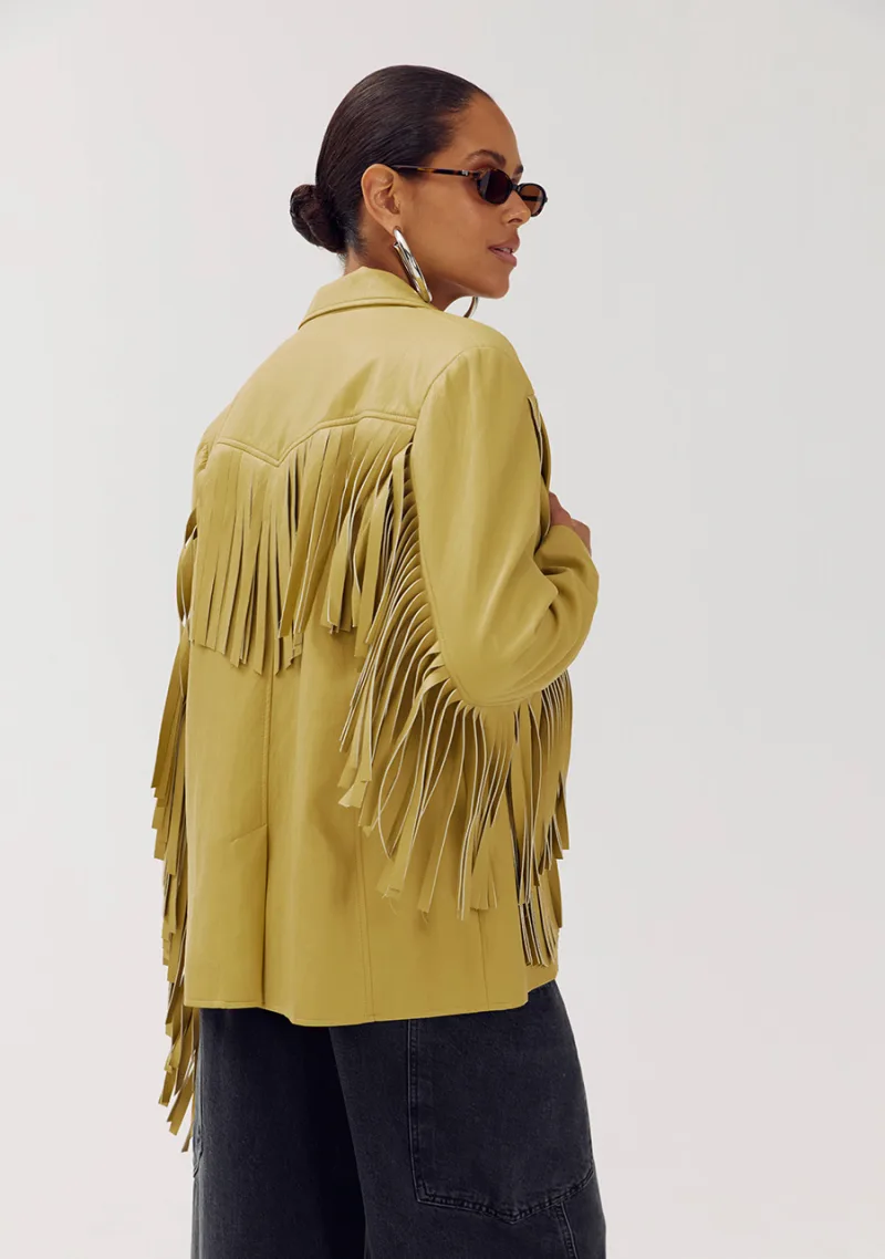 Casey Blazer van Harper & Yve, kleur Dirty Mustard