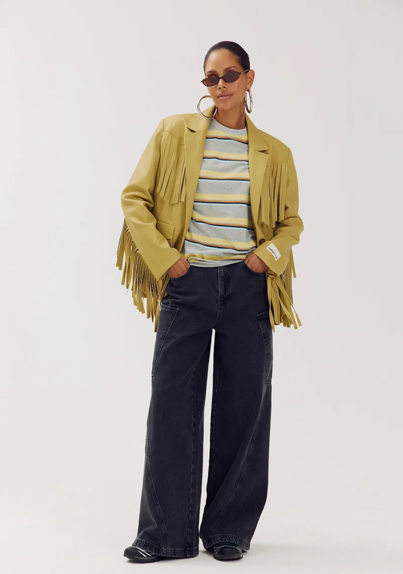 Casey Blazer van Harper & Yve, kleur Dirty Mustard