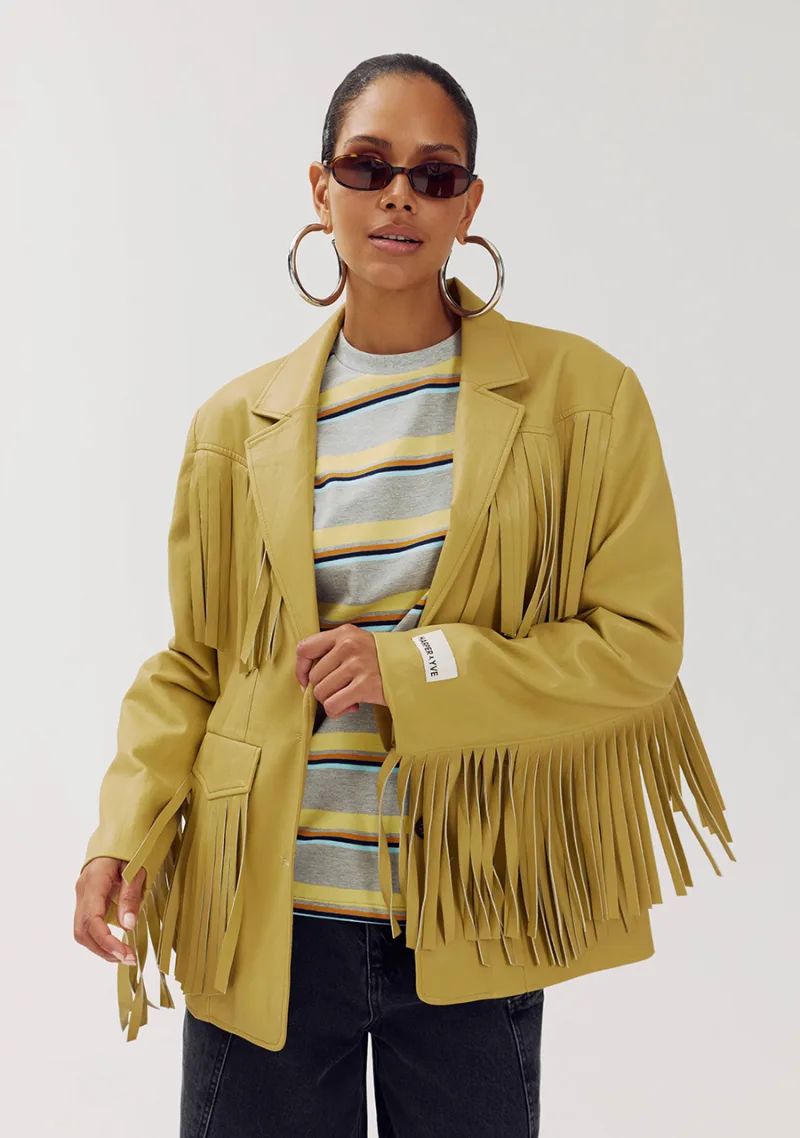 Casey Blazer van Harper & Yve, kleur Dirty Mustard