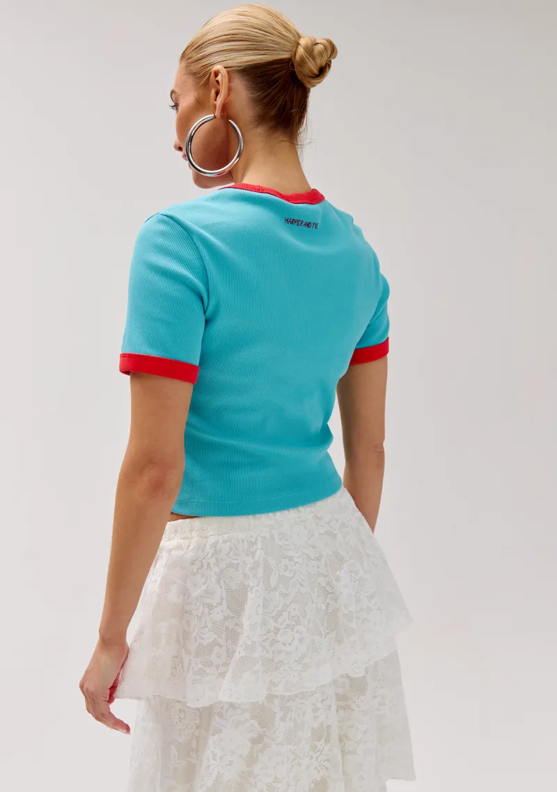 Top Emmy van Harper & Yve, kleur Baby Blue