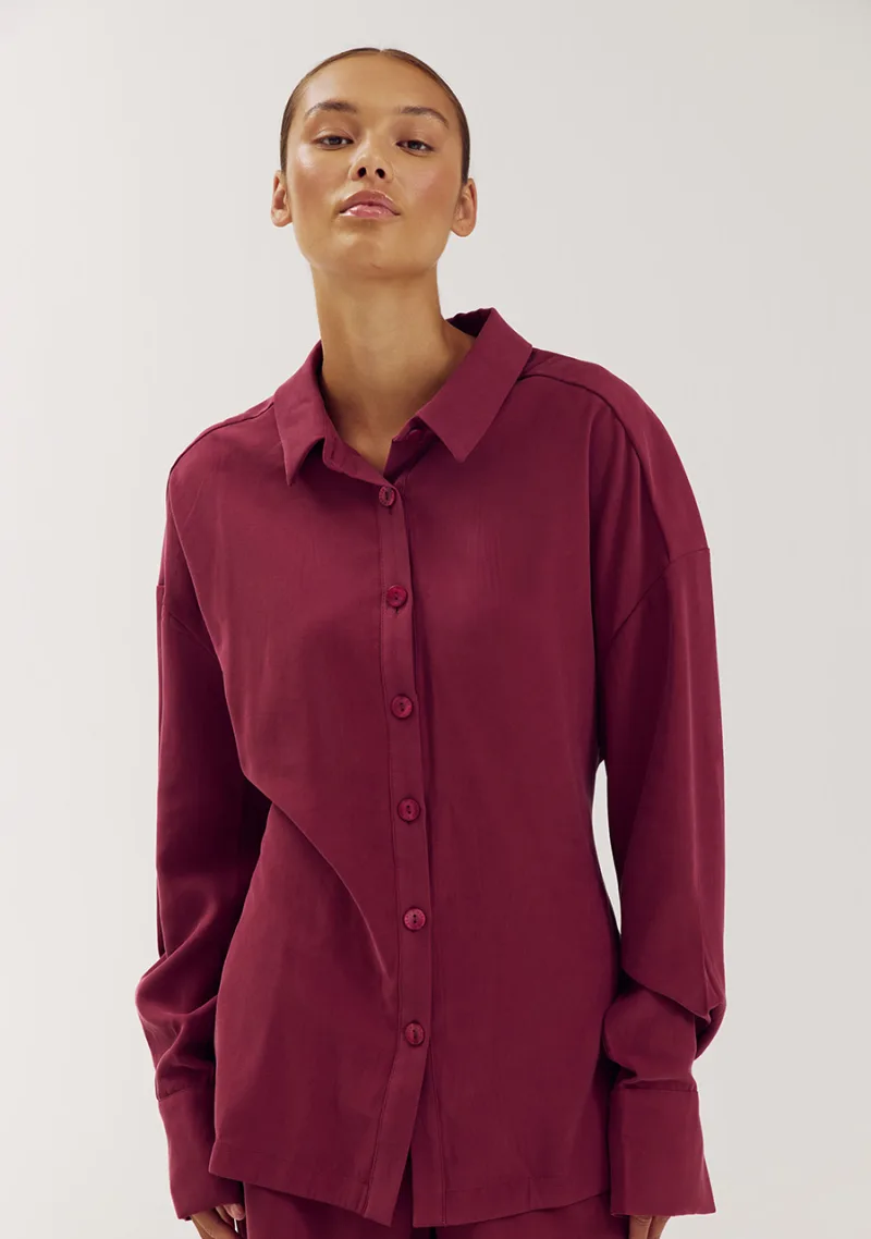 Helena-Blouse van Harper & Yve, kleur Rumba Red