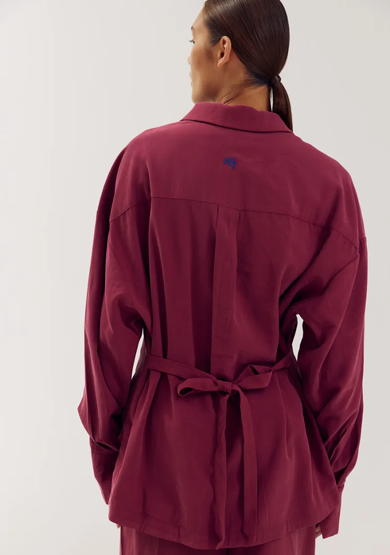 Helena-Blouse van Harper & Yve, kleur Rumba Red