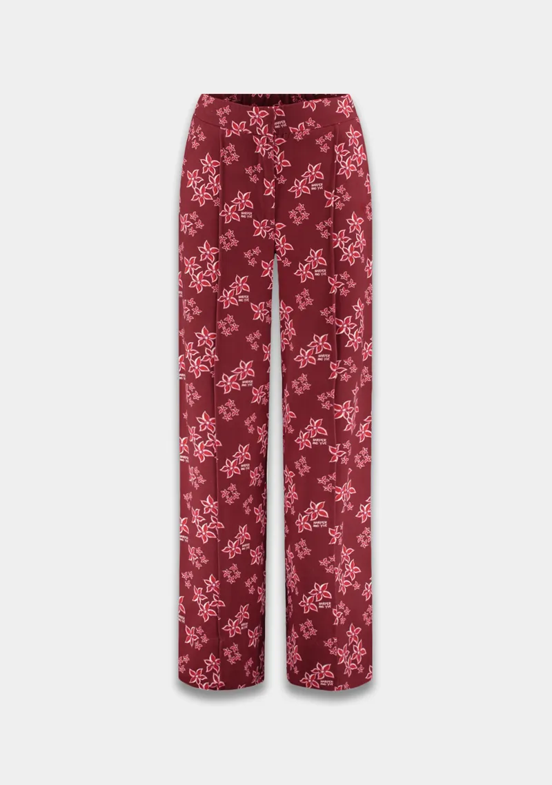 Broek Holly van Harper & Yve, kleur Pink Star- Wine Berry