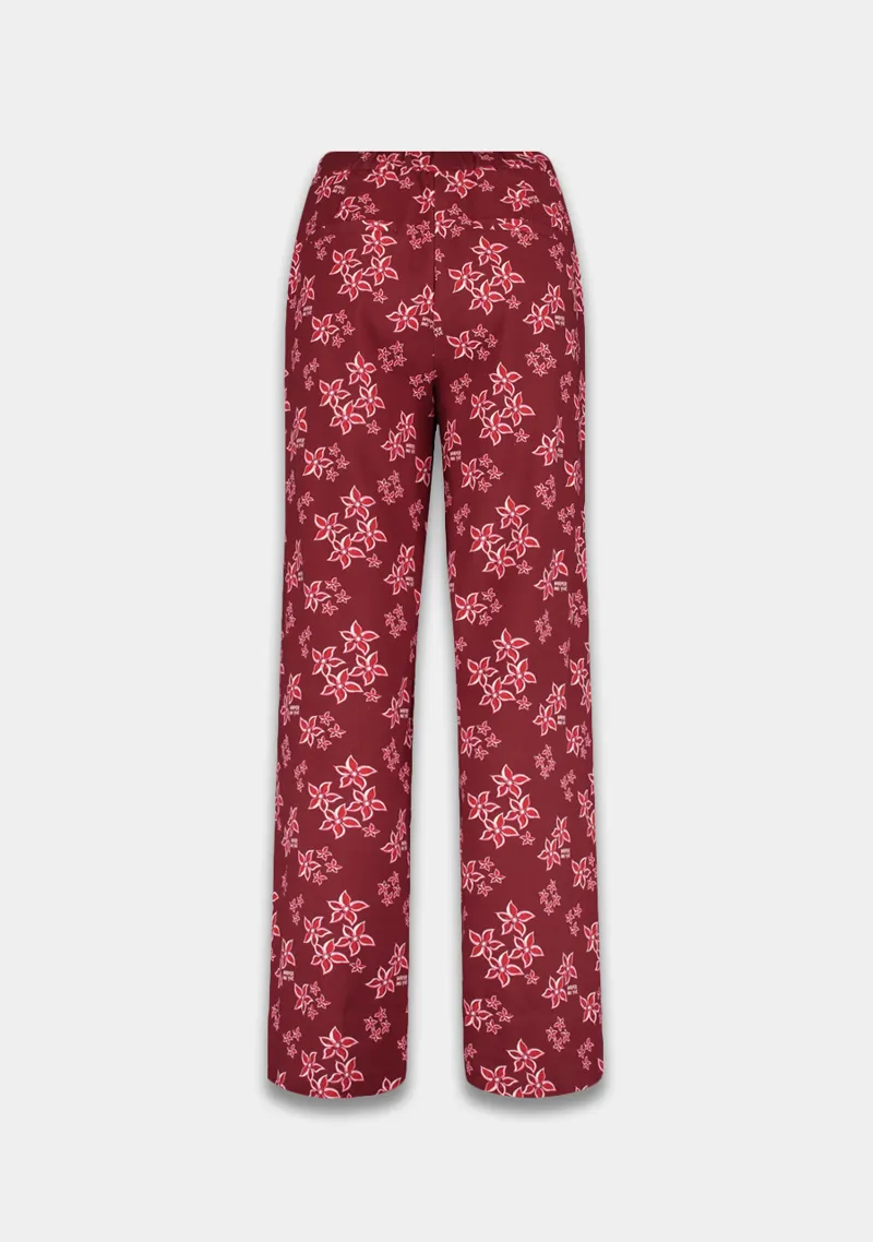 Broek Holly van Harper & Yve, kleur Pink Star- Wine Berry